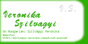 veronika szilvagyi business card